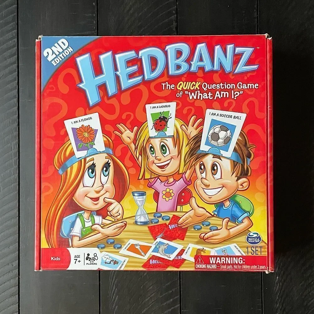 Spin Master, “HeadBanz” 2-6 Player Game (kids 7+).